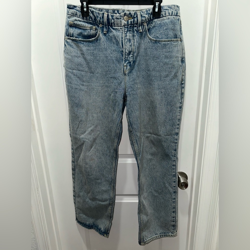 Good American Light Blue Straight Jeans